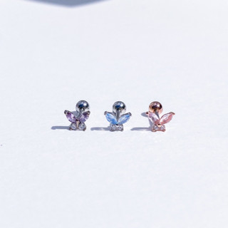 จิวต่างหูเกาหลี More Than Piercing: A040 Pedal Butterfly