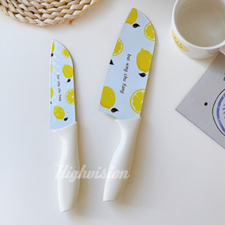 🍓พร้อมส่ง🍓 มีดทำอาหารสกรีนนลายผลไม้ (13,16cm.) 1เล่ม