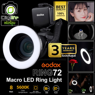 Godox LED Ring72 Macro Ring Light 8W 5600K ไฟถ่ายสินค้า ไฟมาโคร - รับประกันศูนย์ Godox Thailand 3ปี