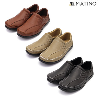 MATINO SHOES รองเท้าชายหนังแท้ รุ่น MC/S 1504m - BLACK/BROWN/TORO