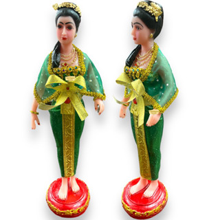 แม่สุพรรณกัลยาเทวี นางเทพแต่งเครื่อง เรซิ่น ขนาดหน้าตัก 7 นิ้ว สูง40 cm #พระสุพรรณเทวี