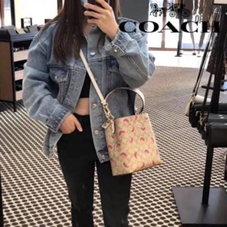 กระเป๋าสะพายลายแตงโม 1619 SMALL TOWN BUCKET BAG 005