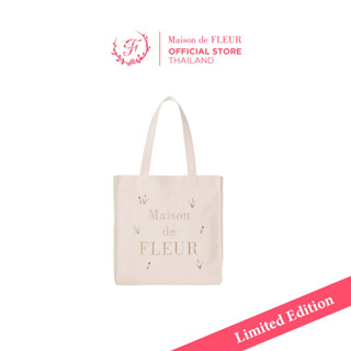 [NEW Collection] Tulip Embroidered Canvas Tote Bag