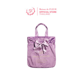 Maison de FLEUR - Velvet Ribbon Tote Bag กระเป๋าโบว์เดี่ยว ผ้ากำมะหยี่ สวยหรู ดีไซน์น่ารัก