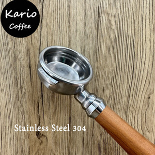 จัดส่งทันที｜ก้านชงกาแฟ ด้ามชงกาแฟ Bottomless Portafilter stainless 304 58mm E61 สองหู ด้ามชงกาแฟ หัวชงกาแฟ