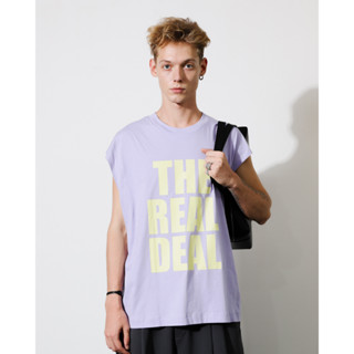 "THE REAL DEAL" T by GREYHOUND (เสื้อยืดคอกลมแขนกุด)