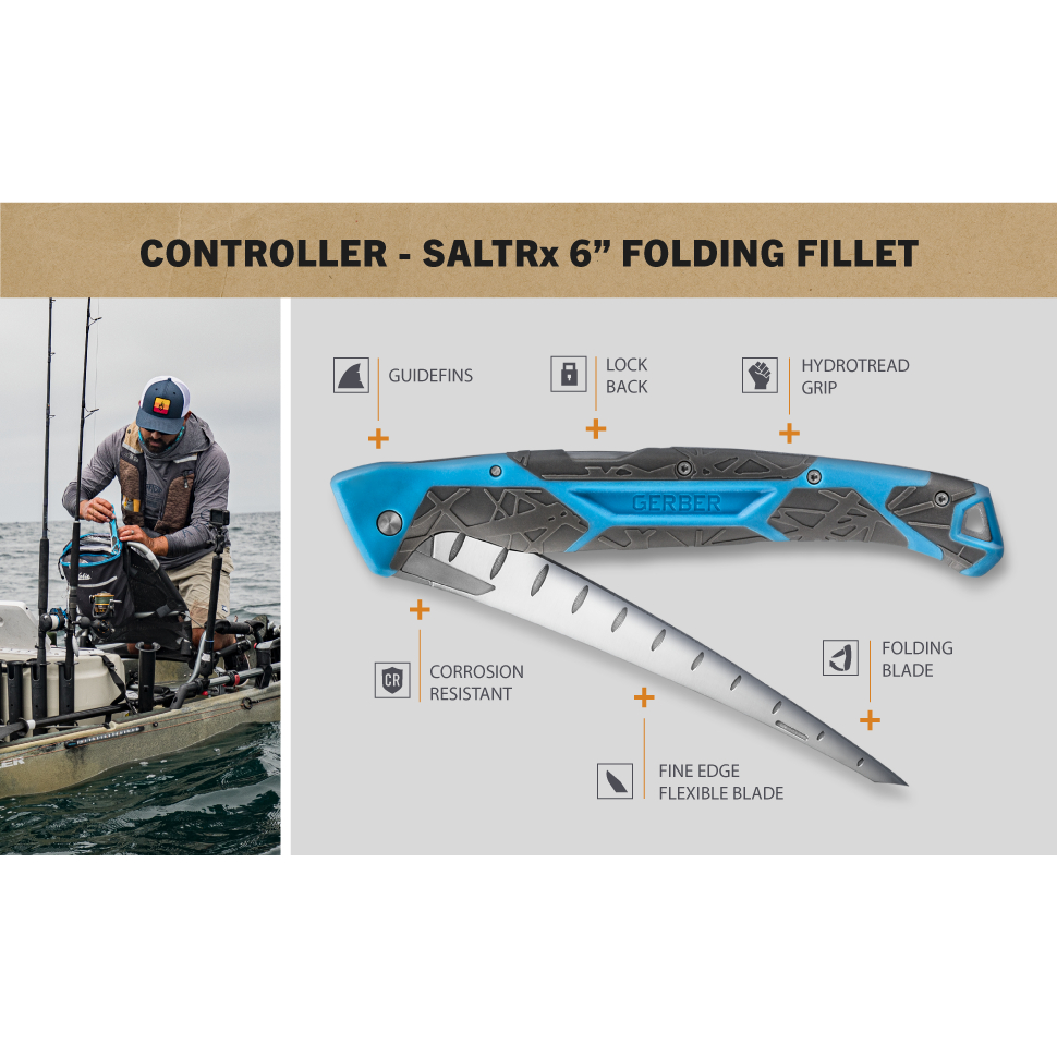 CONTROLLER 8" FILLET KNIFE SALT