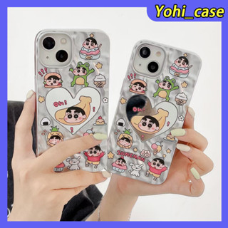 💕พร้อมส่ง💕iPhone 14 13 12 11 Pro Max เคส for เคสไอโฟน11 น่ารัก บางเบาพกพาง่าย การ์ตูน รูปหัวใจ หมี กระจกเงา CaseiPhone 1