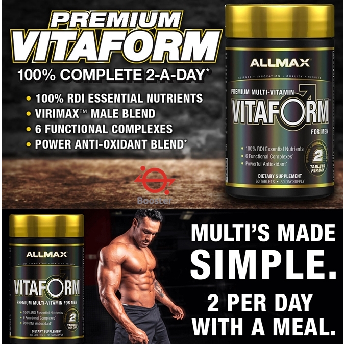 พร้อมส่ง Allmax Vitaform [60เม็ด] วิตามินรวมระดับพรีเมียม