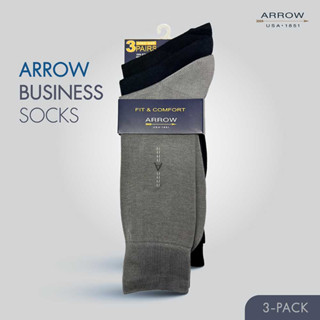 ARROW ถุุงเท้าแพ็คสุดคุ้ม 3 ชิ้น คละสี - MXCS813W3BRSPF1