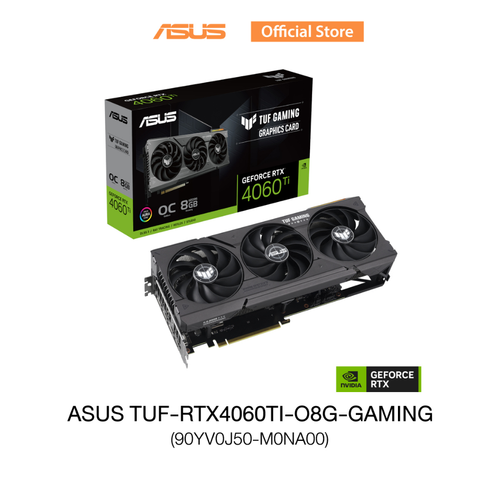 ASUS TUF-RTX4060TI-O8G-GAMING (90YV0J50-M0NA00), VGA card, TUF Gaming GeForce RTX 4060 Ti 8GB GDDR6 