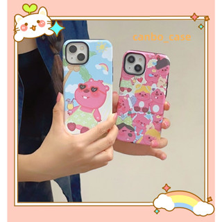 🎁ส่งของขวัญ🎁เคสไอโฟน สำหรับ 11 14 for iPhone Case 13 12 Pro Max น่ารัก การ์ตูน แฟชั่น กันกระแทก เคสนิ่ม เคสโทรศัพท์