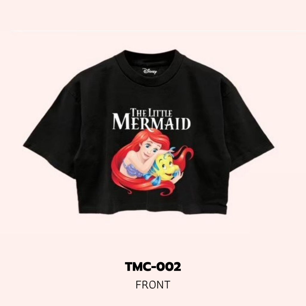 Power 7 Shop เสื้อครอป The Little Mermaid ลิขสิทธ์แท้ DISNEY (TMC-002)