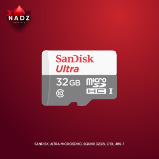 SANDISK Ultra microSDHC, SQUNR 32GB, C10, UHS-1, 100MB/s R, 3x5, 7Y
