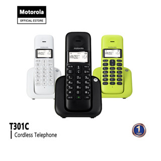 โทรศัพท์ไร้สาย Motorola T301C โทรศัพท์บ้าน สำนักงาน โทรศัพท์ประจำที่ โทรศัพท์พื้นฐาน