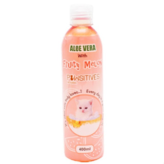 10 Bottles Pawsitives Cat Shampoo with Fruity Melon Scent (400ML) สบู่อาบน้ำแมว