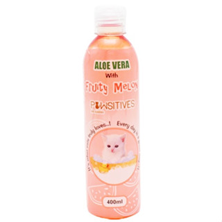 10 Bottles Pawsitives Cat Shampoo with Fruity Melon Scent (400ML) สบู่อาบน้ำแมว