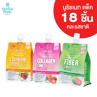 Nurish mate Pack 18 pouches นูริช เมท แพ็ค 18 ชิ้น เยลลี่บุก คอนยัคกุ คละรส