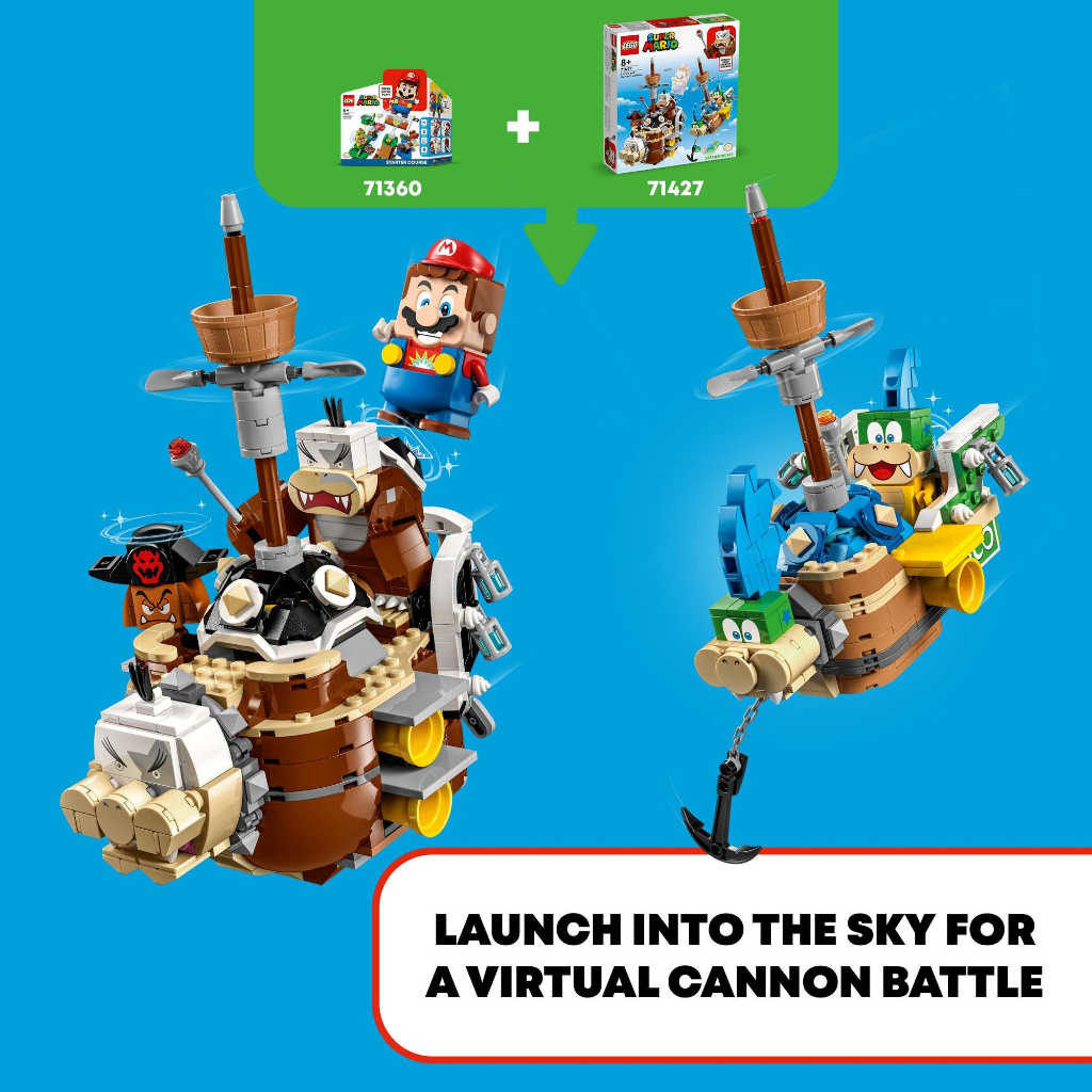 Exclusive SHP LEGO Super Mario 71427 Larrys and Mortons Airships ...