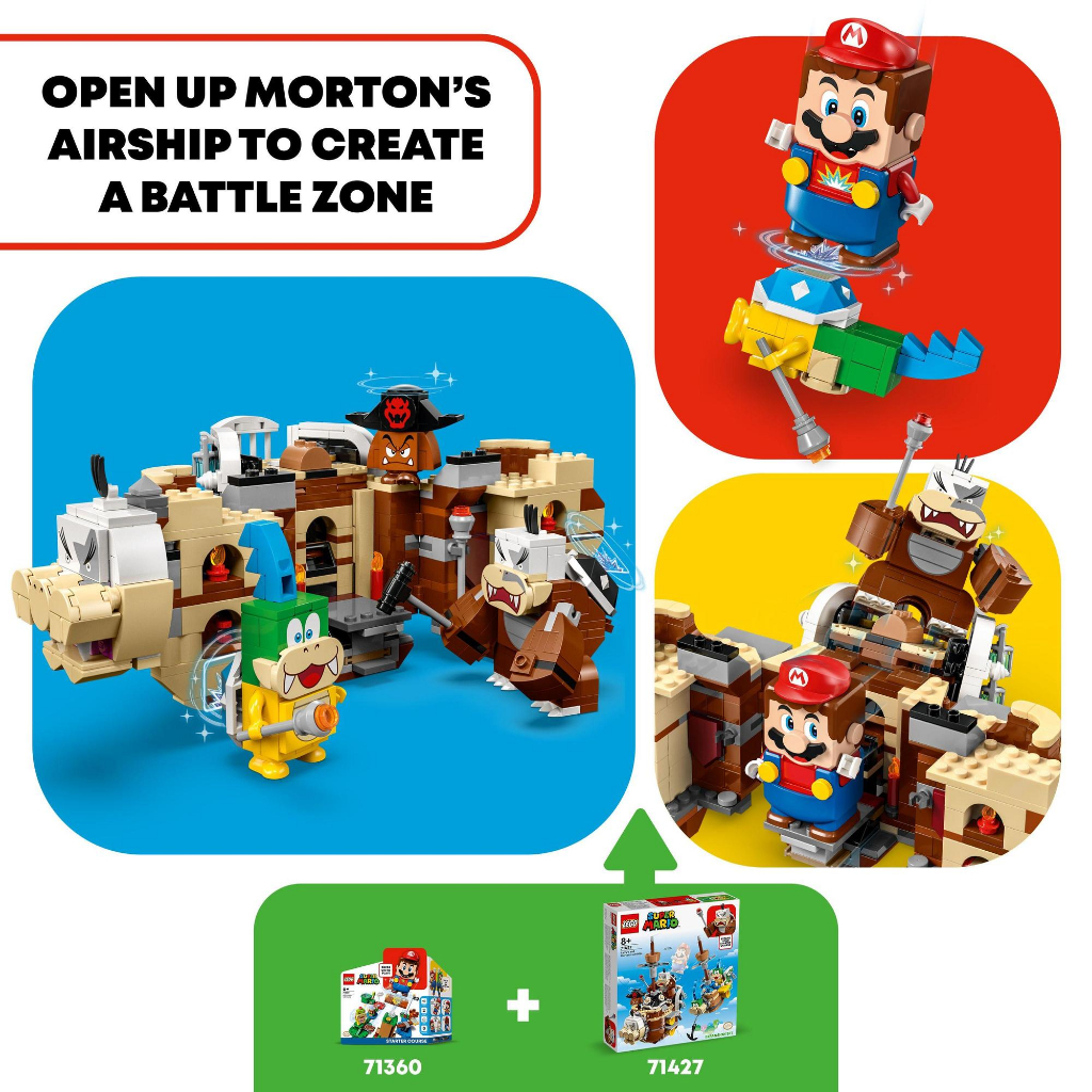 Exclusive SHP LEGO Super Mario 71427 Larrys and Mortons Airships ...
