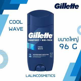 Gillette Comfort + Dri-Tech กลิ่น Cool Wave โรลออน ระงับกลิ่นกาย ปกป้องยาวนาน เนื้อขาว สินค้านำเข้าจาก USA ชองแท้ 100%