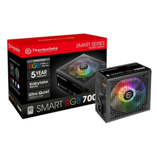 (PSU) (อุปกรณ์จ่ายไฟ) THERMALTAKE SMART RGB 700W 80 PLUS