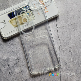 เคส Oppo Reno10 5G Reno 10 ใหม่ 2023 TPU นิ่ม ซิลิโคน ใส ใส่บัตร เคสใส่บัตรได้ กันกระแทก