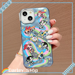 🔥สไตล์ใหม่🔥เคสไอโฟน iphone 11 14 Pro Max การ์ตูน พาวเวอร์พัฟฟ์เกิลส์ ป้องกันการตก เคส iphone 12 13 Pro Case for iPhone