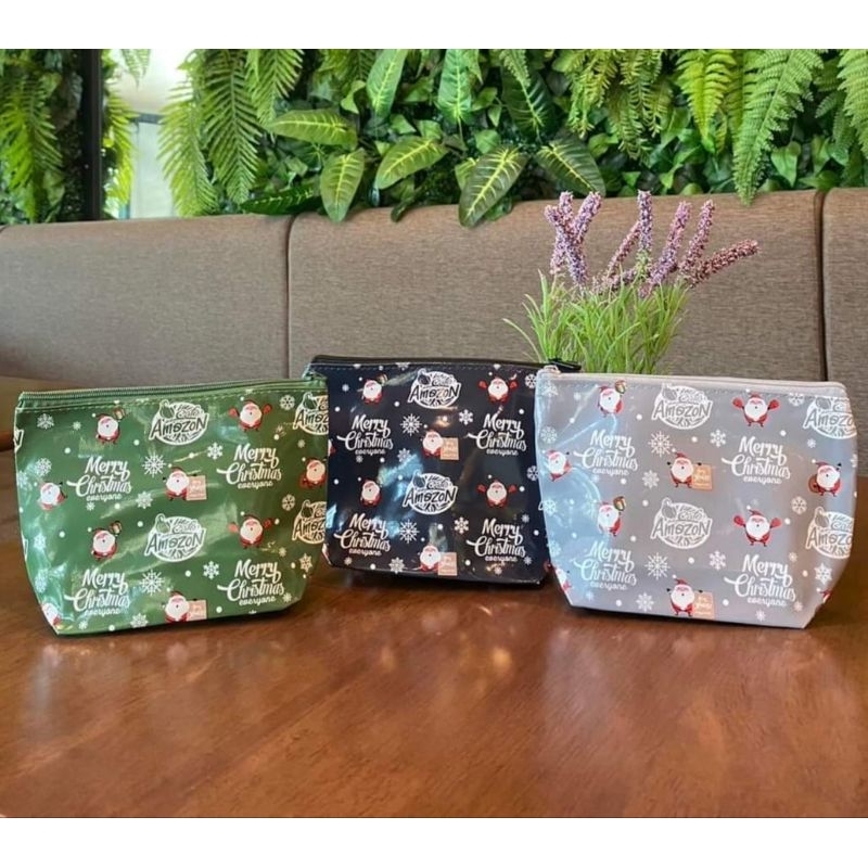 กระเป๋าใส่เหรียญ Café Amazon ลายคริสต์มาส Santa Bag