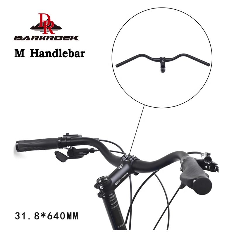 แฮนด์จักรยาน DARKROCK M Handlebar Silver 25.4*600mm สีเงินแววสวย ใช้ในเมือง ชีวิตประจำวัน ใช้ทัวร์ริ่ง ก็สบายๆ