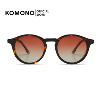 KOMONO Archie Tortoise Blonde Wing แว่นกันแดด ทรงคลาสสิก หยดน้ำ สีน้ำตาล Polarized lens