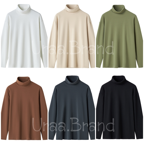 อก 42-52 / 6 สี เสื้อคอเต่า เสื้อไหมพรมคอเต่า ใส่ได้ทั้งชายและหญิง Unisex Turtle Neck Classic No Plus - MSS