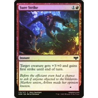 [MTG] X4 Sure Strike [SOI] [RED] [COMMON] [FOIL] [ENG] (การ์ดเมจิค / Magic the Gathering)