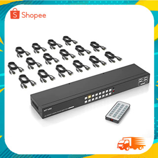 MT-VIKI 16 Port KVM Switch HDMI 4K@30Hz Rack Mount KVM HDMI Switch