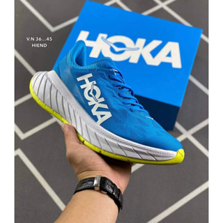 Hoka รองเท้าผ้าใบผูกเชือกพร้อมกล่อง