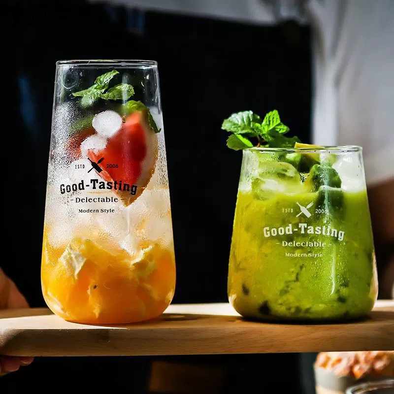 พร้อมในไทย แก้วทนความร้อ แก้วกาแฟสดนม ถ้วยบ้านขนม ถ้วยน้ำผลไม้ juice glass ราคา ถูกที่สุด ดีลบีเคเค