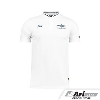 ARI TRUE BANGKOK UNITED 2023/2024 COLLARLESS POLO - WHITE/NAVY เสื้อโปโล อาริ ทรู แบงค็อก สีขาว