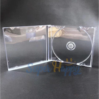 กล่องใส่แผ่นCDและDVDสีใส (แบบตกแตก) SET 5/10แผ่น รุ่นหนา 1 CM