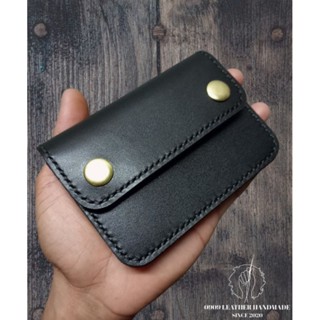 Mini wallet หนังแท้ รุ่นกระดุม2เม็ด