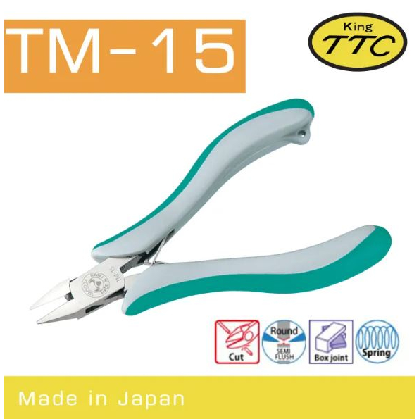 King TTC คีมตัดปากเตเปอร์ TM-15 Made in Japan