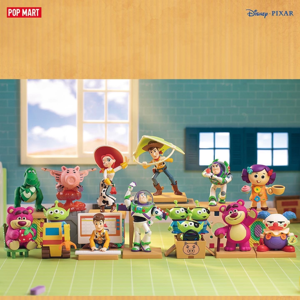 [แบบแยก] POP MART Disney Pixar Toy Story Sunny Side Adventures series ลิขสิทธิ์แท้ 📦 ของสะสม ทอยสตอรี่ Green Man
