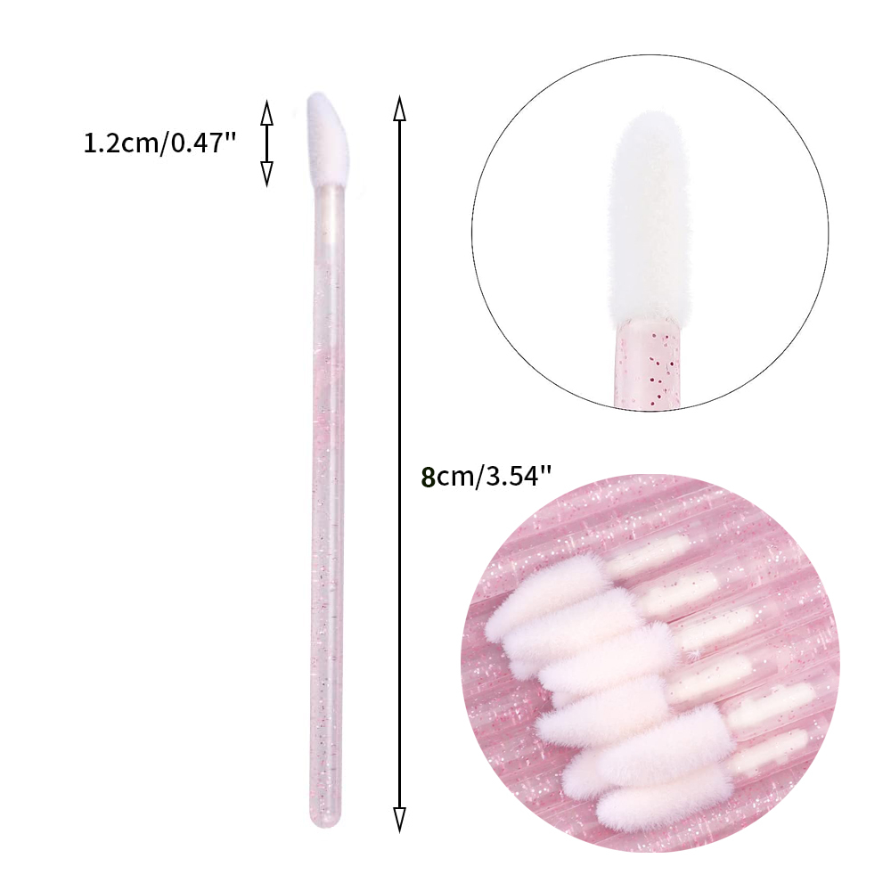 พร้อมส่ง!! Micro Brush แปรงลิฟท์ติ้ง ด้ามกลิสเตอร์ แปรงช่วยเกลี่ยสำหรับงานลิฟติ้ง ขนตา แปรงสีคิ้ว แปรงทาลิป Fiber Brush ราคา ถูกที่สุด ดีลบีเคเค แกลเลอรีภาพที่ 2