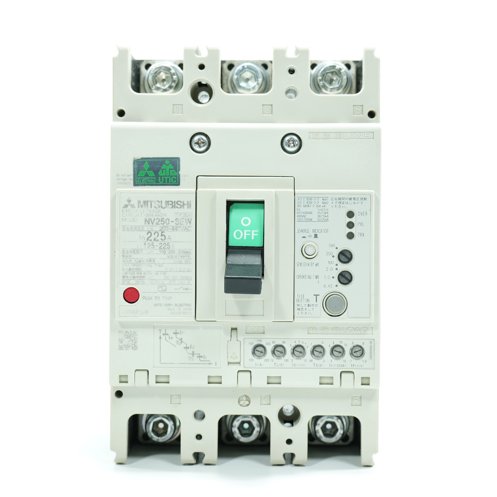 NV250-SEW MITSUBISHI NV250-SEW ELCB NV250-SW TIME DELAY MITSUBISHI ELCB TIME DELAY NV250-SW 3P 125A 