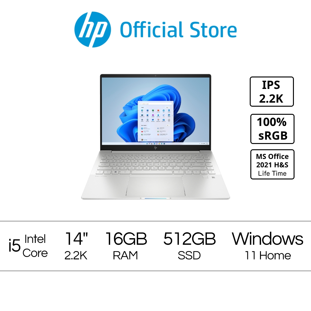 โน๊ตบุ๊ค HP Pavilion Plus Laptop 14eh1013TU13th Gen Intel Core Processors i513500H16