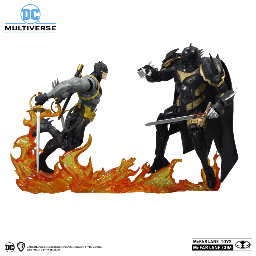 Mcfarlane 15455 -  DC COLLECTOR MULTIPACK - Batman vs Azrael Batman Armor 2 pack (กล่องยับ)