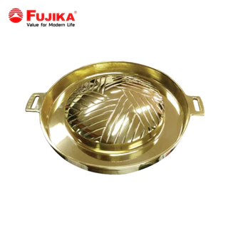 FUJIKA เตาบาร์บีคิวไฟฟ้า รุ่น FB-1350 พร้อมกระทะทองเหลือง เตาบาร์บีคิว เตาปิ้งย่าง กระทะทองเหลือง เตาหมูกระทะ