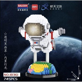 Nanoblock นาโนบล็อค นักบินอวกาศ มีไฟ led