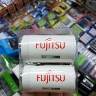 Fujitsu D Adaptor แปลงถ่านขนาด AA เป็น ขนาด D จำนวน2ก้อน (สินค้าไม่รวมถ่านชาร์จ)