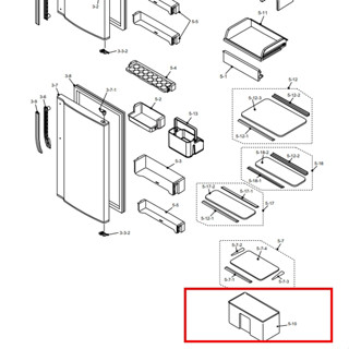 อะไหล่แท้ศูนย์/ช่องแช่ผักตู้เย็นชาร์ป/รุ่น SJ-D20N/D24N/D28N/D29N-SLG/UYOK-A519CBFA/Vegetable cas