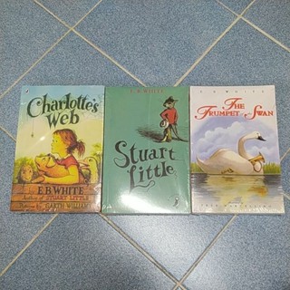 ภาษาอังกฤษ  ชาร์ลอตต์ แมงมุมเพื่อนรัก Charlottes Web Trumpet of the swan stuart little อี.บี.ไวท์ สจ๊วต ลิตเติ้ล